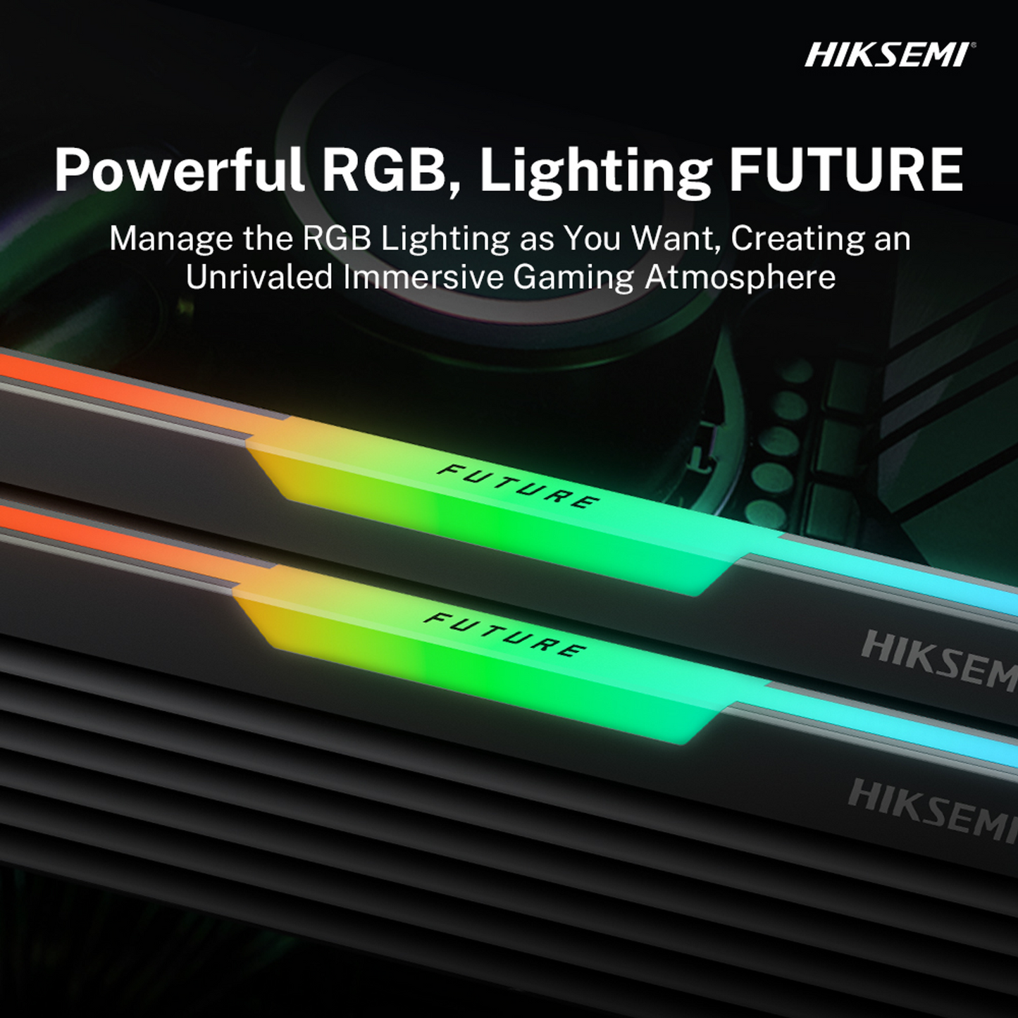 HIKSEMI Future RGB 16GBKIT (2x8GB) 3600MHz DDR4 Desktop Gaming Memory Black - alternate product view 7