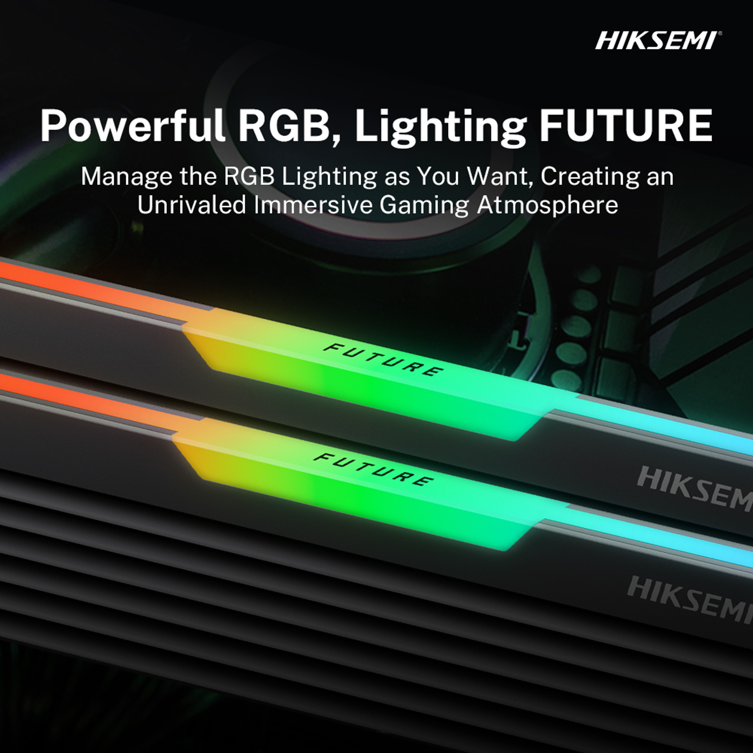 HIKSEMI Future RGB 16GBKIT (2x8GB) 3600MHz DDR4 Desktop Gaming Memory Black - alternate product view 7