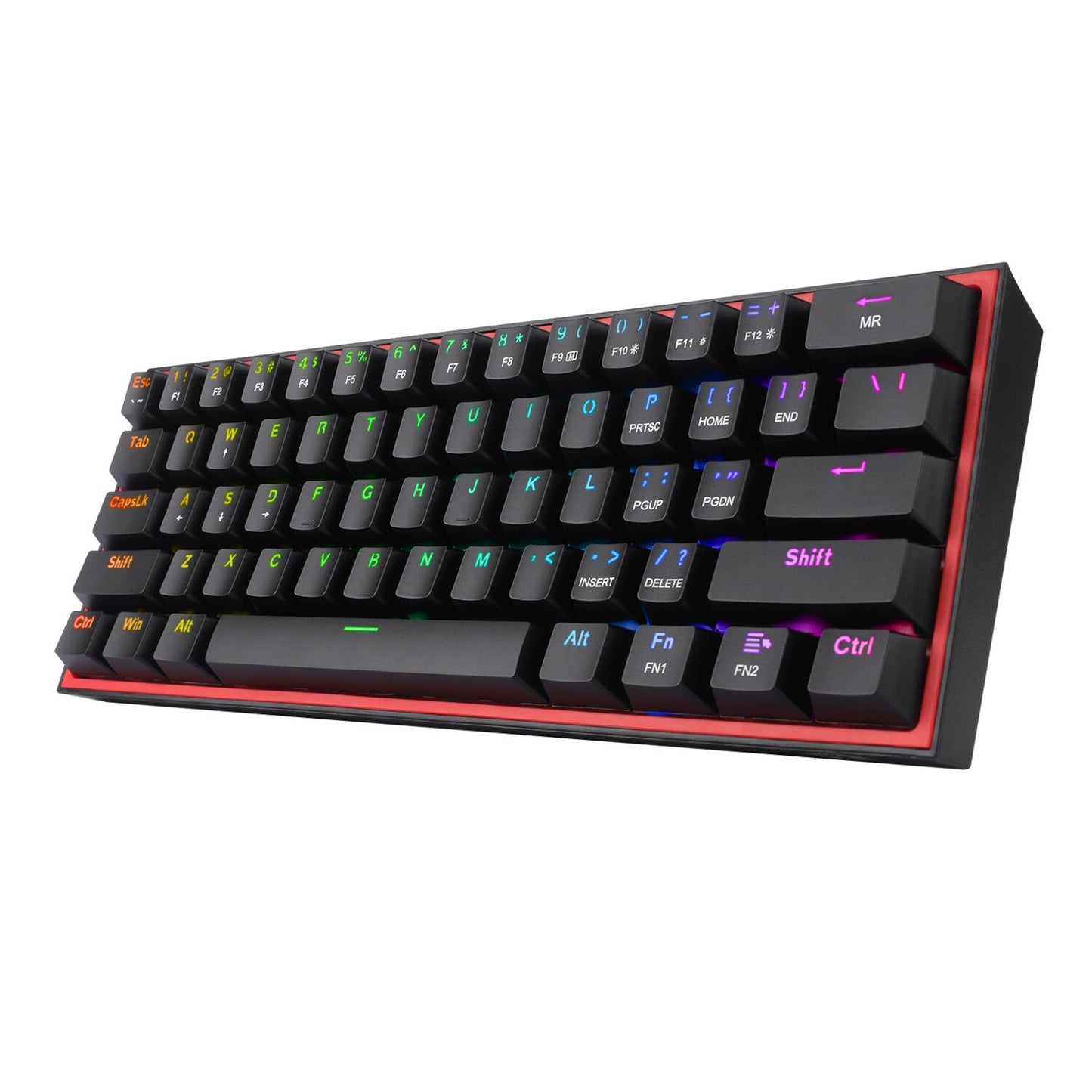 Redragon K616 FIZZ Pro 61-Key RGB Mechanical Gaming Keyboard – Black (60%, RGB, Wireless/Wired, Hot-Swappable) - alternate