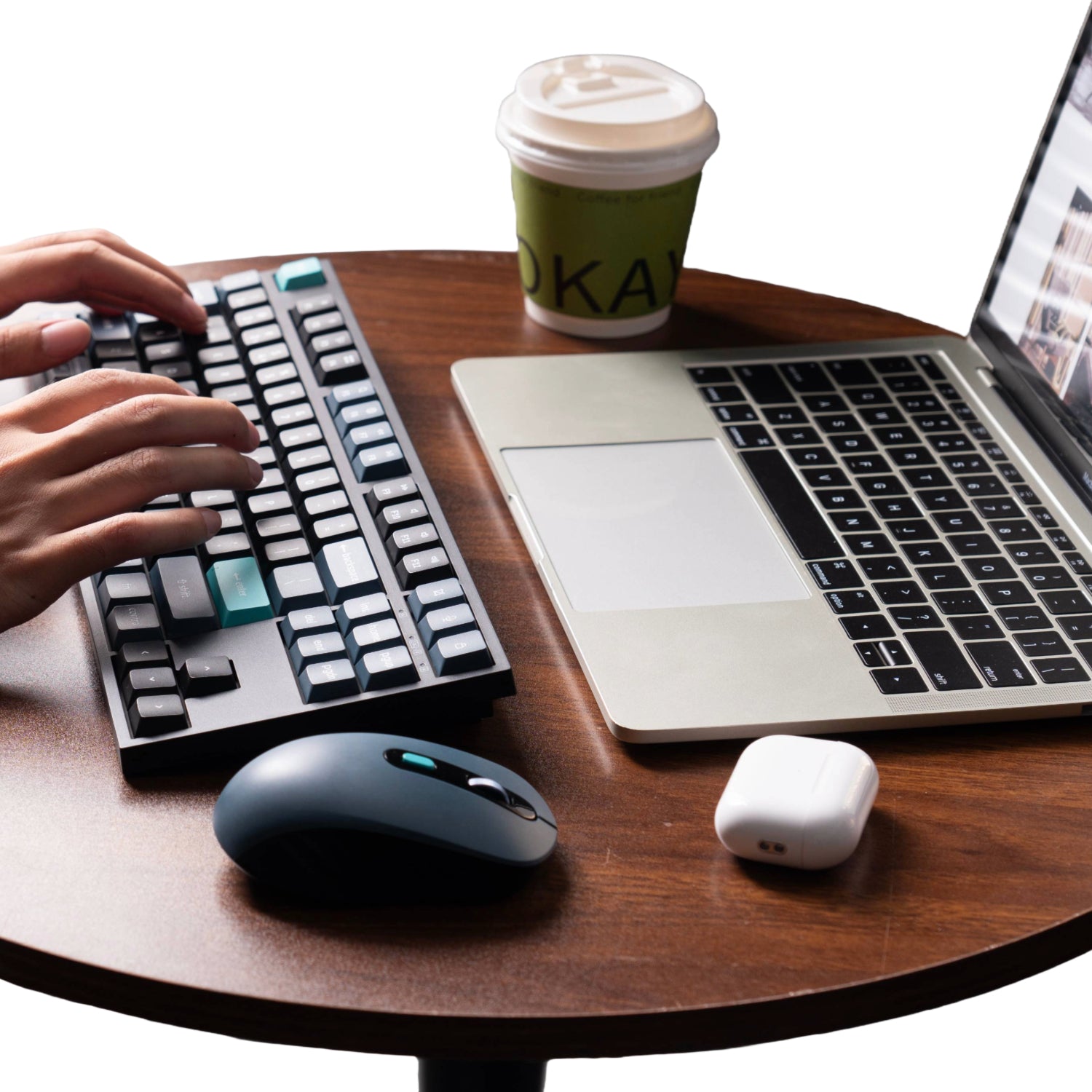 Keychron B33 80% TKL Wireless Keyboard and Mouse Combo – Black/Green - alternate product view 8
