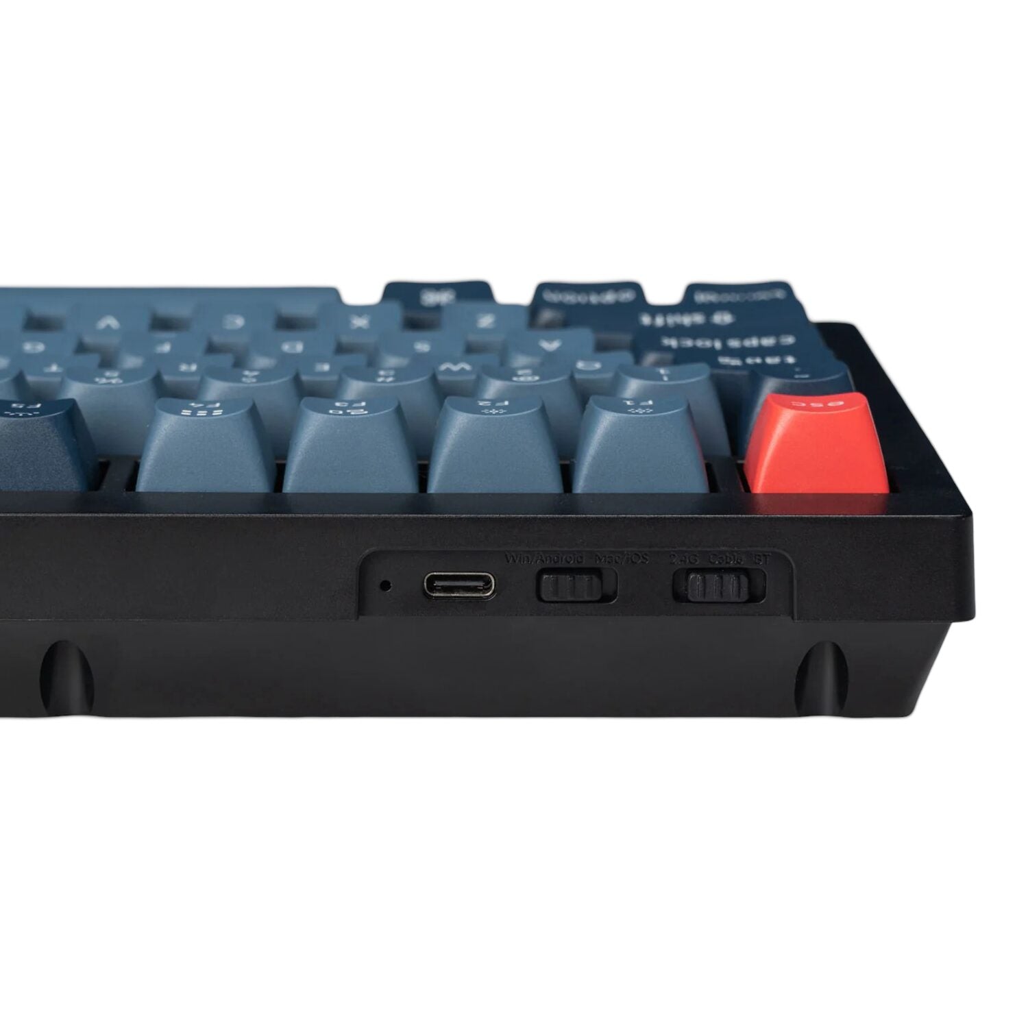 Keychron V1 Max QMK/VIA Wireless Custom Mechanical Keyboard - BANANA Switches – Black - alternate product view 3