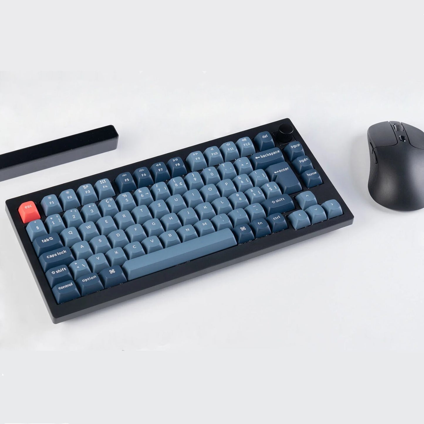 Keychron V1 Max QMK/VIA Wireless Custom Mechanical Keyboard - BANANA Switches – Black - alternate product view 5