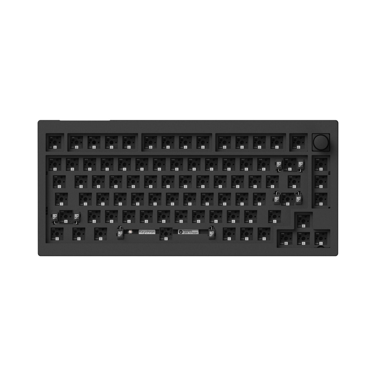 Keychron V1 Max QMK/VIA Wireless Custom Mechanical Keyboard - BANANA Switches – Black - alternate product view 4