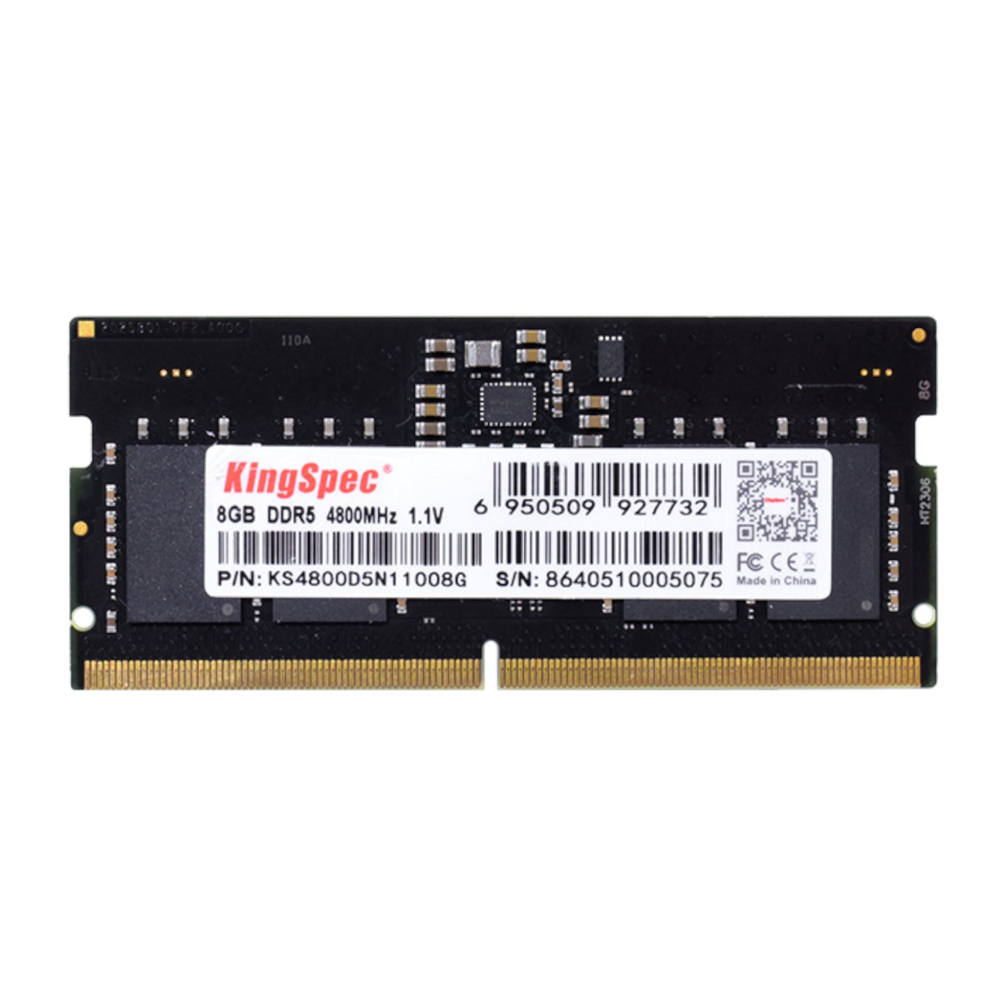 KingSpec 8GB 4800MHz DDR5 SODIMM Notebook Memory