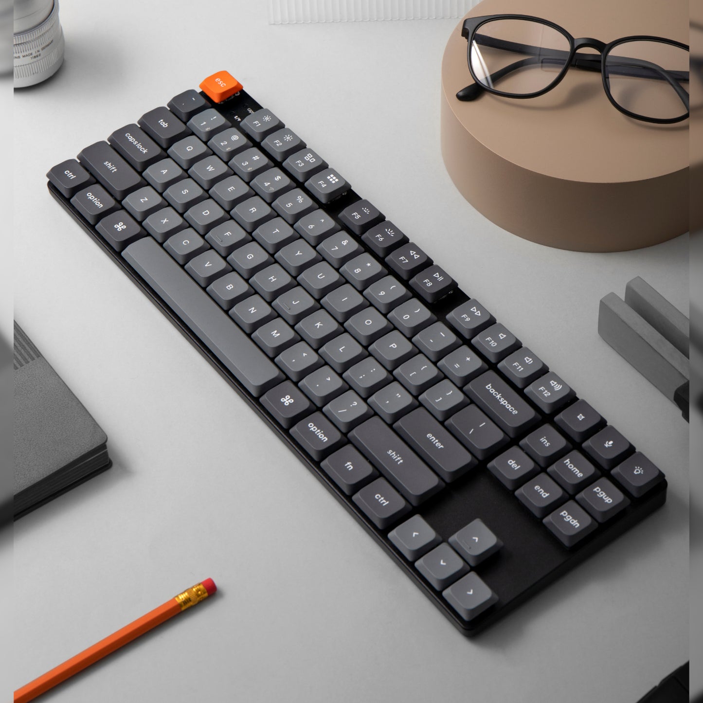 Keychron K1 Max QMK/VIA 80% Wireless Custom Mechanical Keyboard - BROWN Switches - alternate product view 3