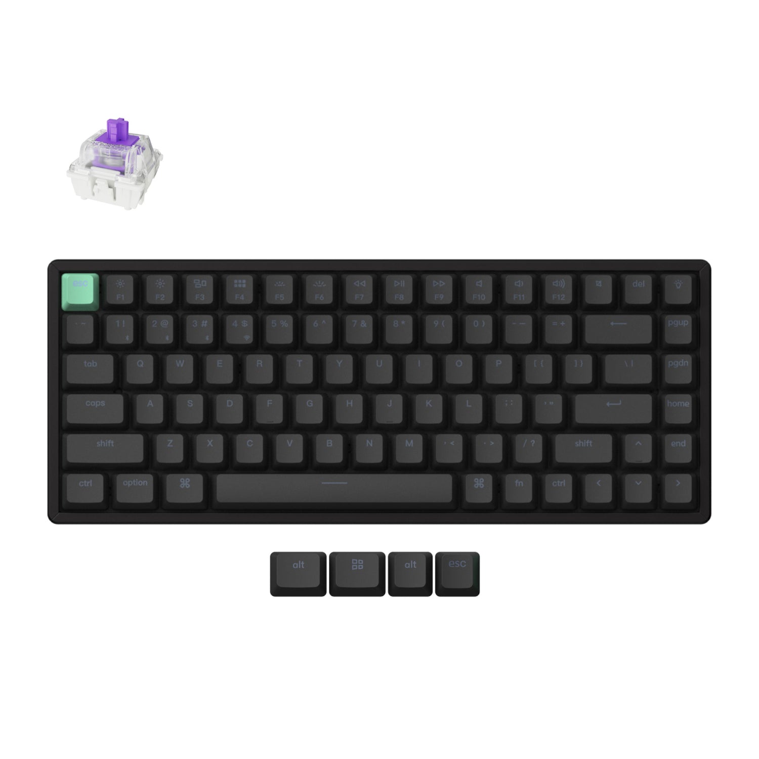 Keychron K2 HE Wireless Standard Magnetic Custom Keyboard - NEBULA Switch