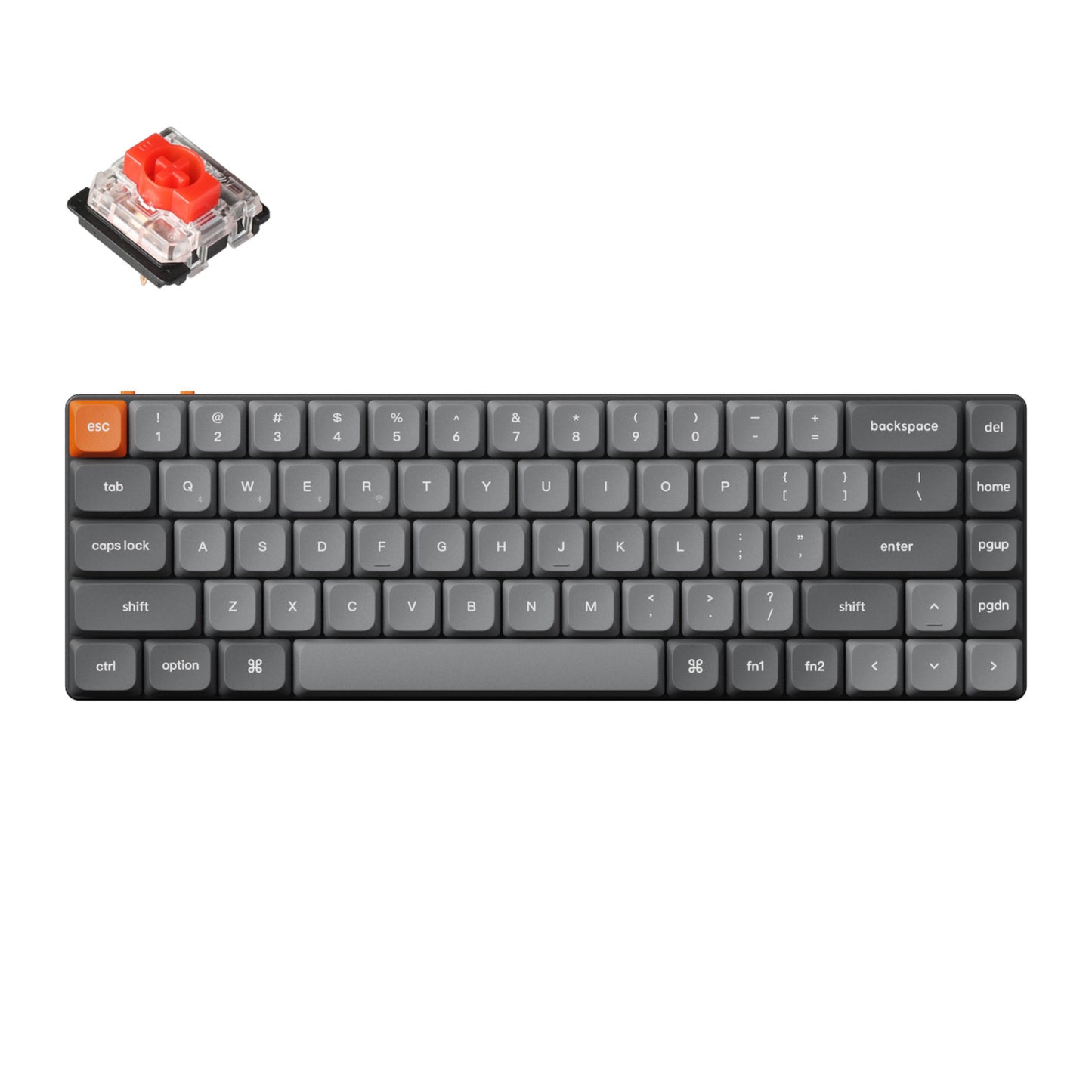 Keychron K7 Max QMK/VIA 65% Wireless Custom Mechanical Keyboard - RED Switches