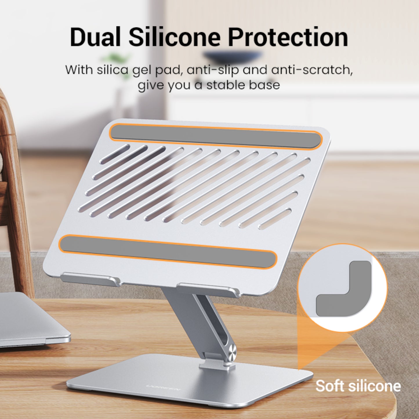 Ugreen Adjustable Laptop Stand (Silver) - alternate product view 2