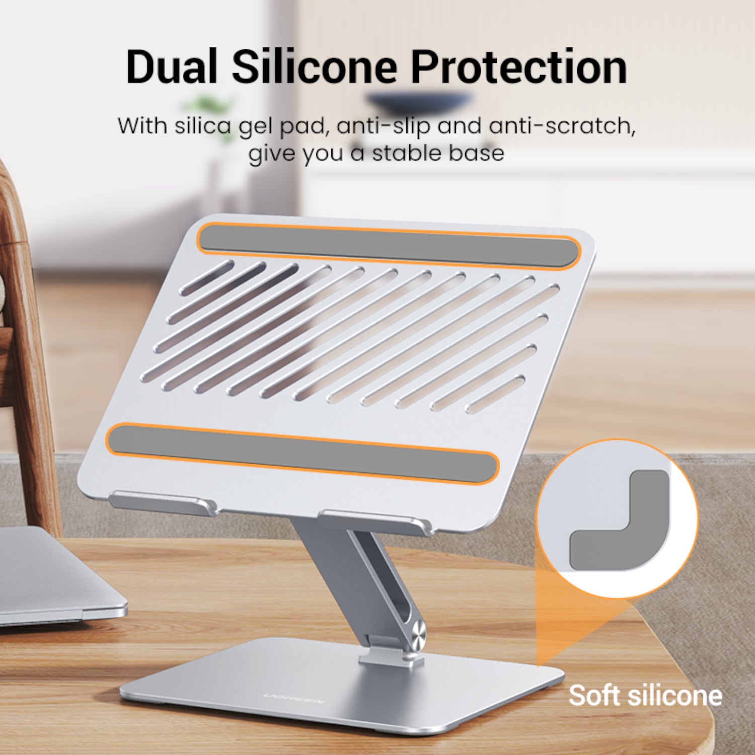 Ugreen Adjustable Laptop Stand (Silver) - alternate product view 2