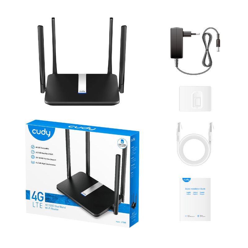 Cudy AC1200 WiFi 4G LTE Cat4 Router - alternate product view 4