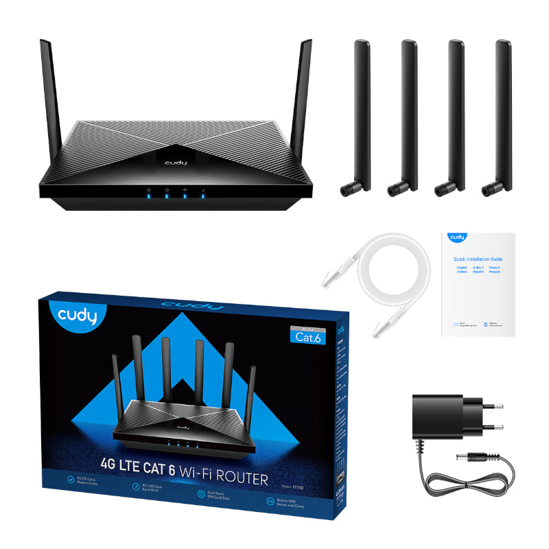 Cudy AC1200 WiFi 4G LTE Cat6 Gigabit Router - alternate product view 5