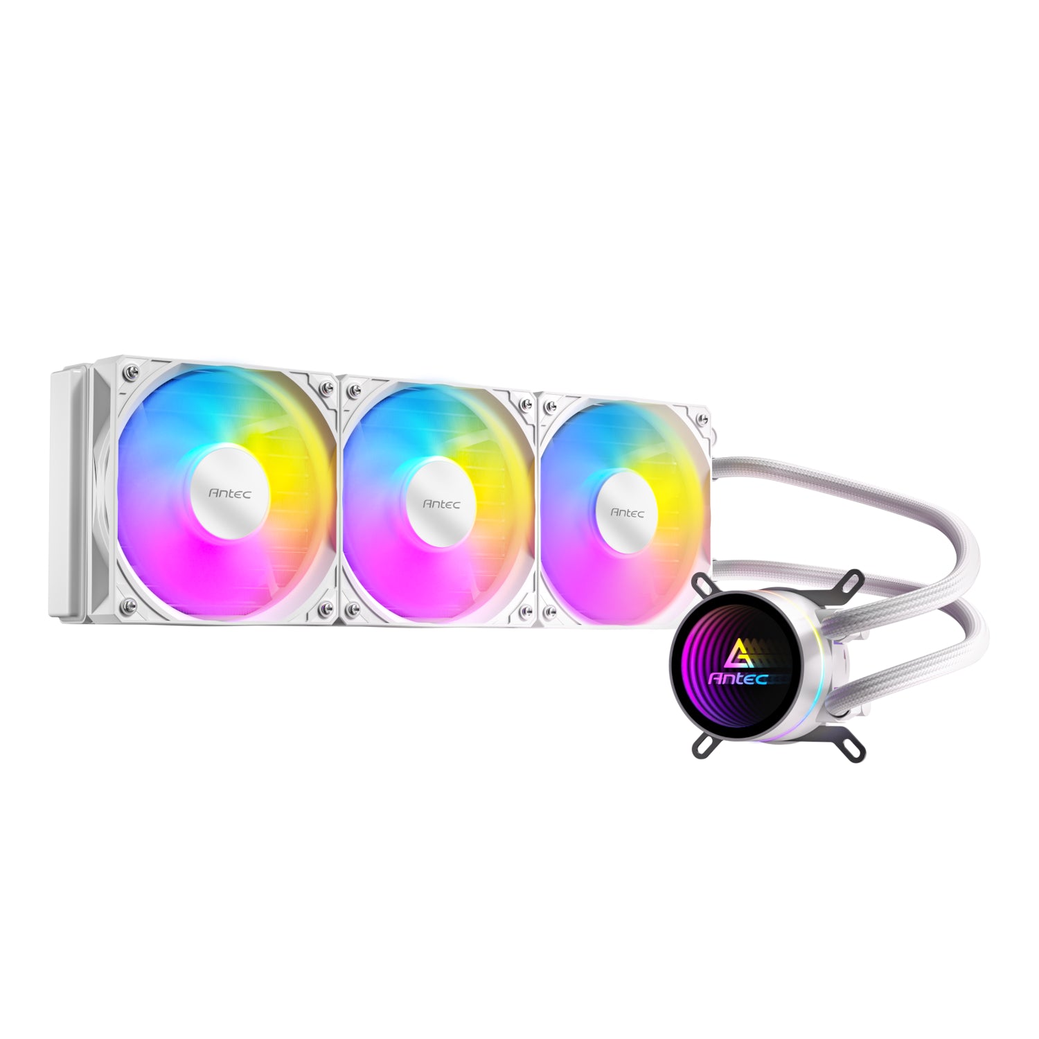 Antec Luna 360 ARGB CPU Liquid Cooler - White - alternate product view 2