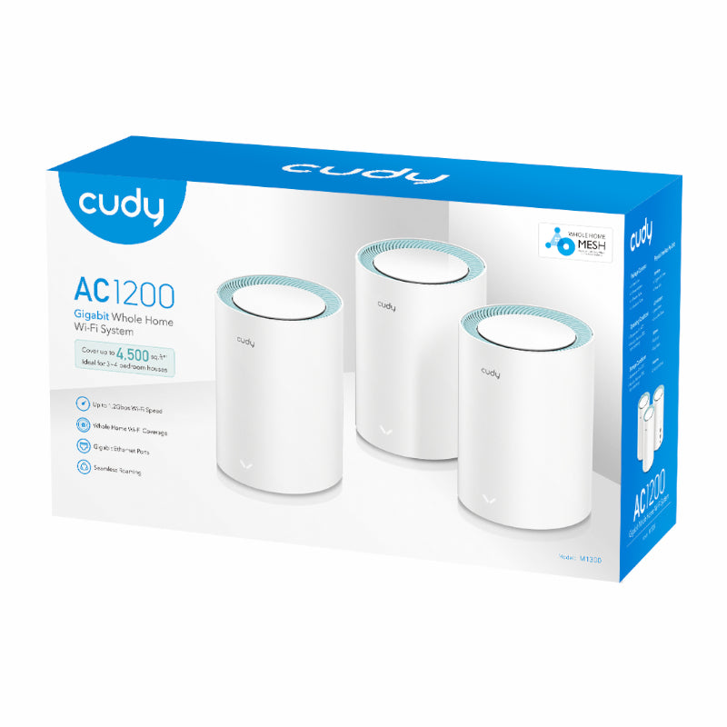 Cudy AC1200 Wi-Fi Mesh Kit 3 Pack With Gigabit - alternate product view 4