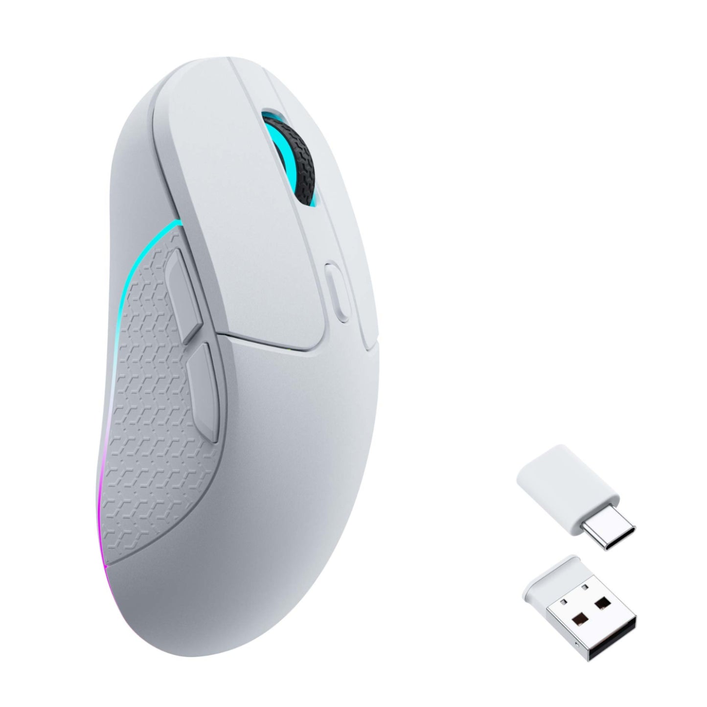 Keychron M3 RGB Wireless Optical Mouse - White - alternate product view 2
