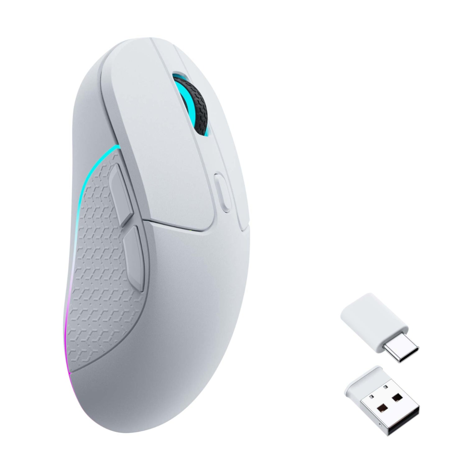 Keychron M3 RGB Wireless Optical Mouse - White - alternate product view 2