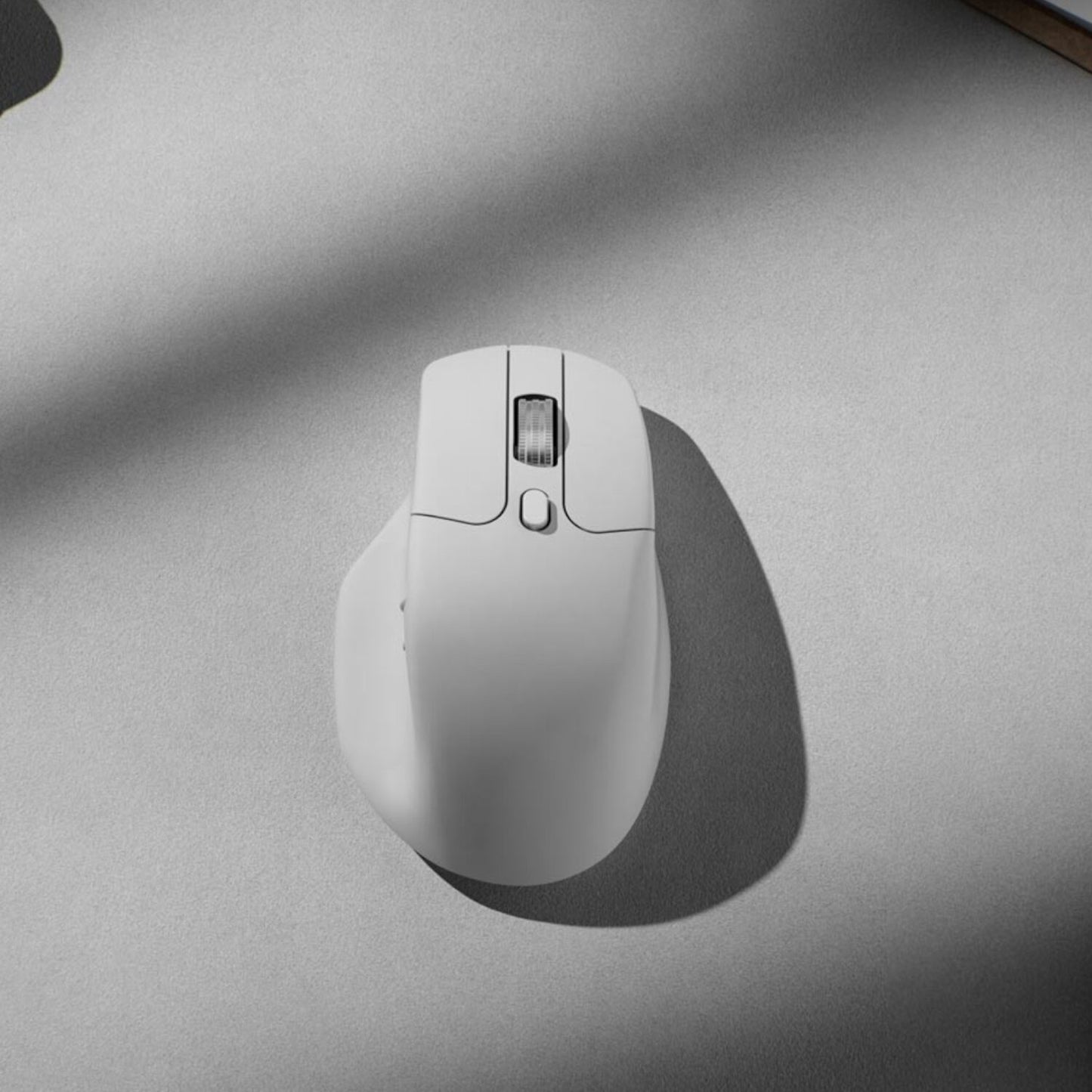 Keychron M6SB72 1K Wireless Mouse (BT/2.4GHz/Wired) with Huano silent Micro switch and premium wheel - White - alternate
