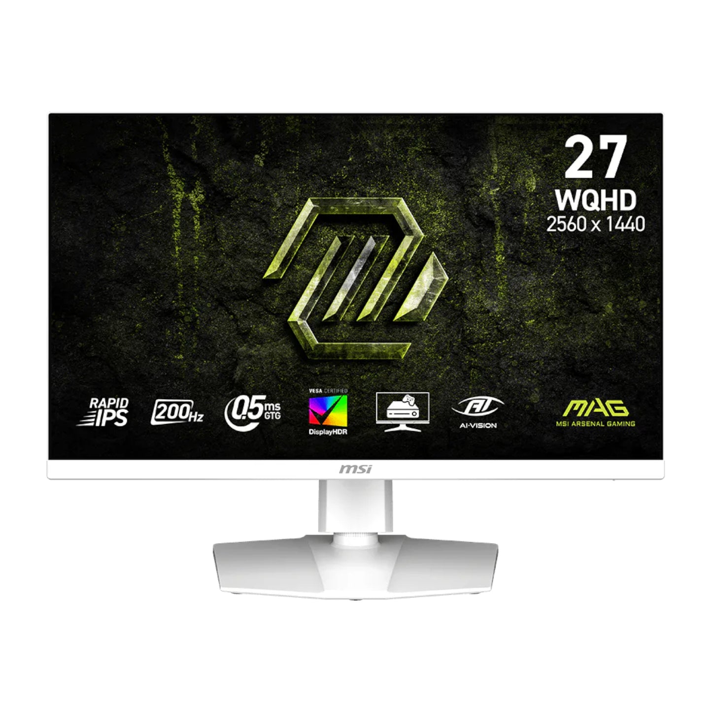 MSI MAG 274QRFW E20 27" QHD 2Hz IPS Gaming Monitor - White