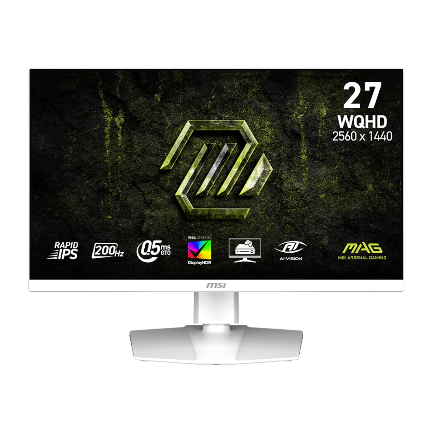 MSI MAG 274QRFW E20 27" QHD 2Hz IPS Gaming Monitor - White