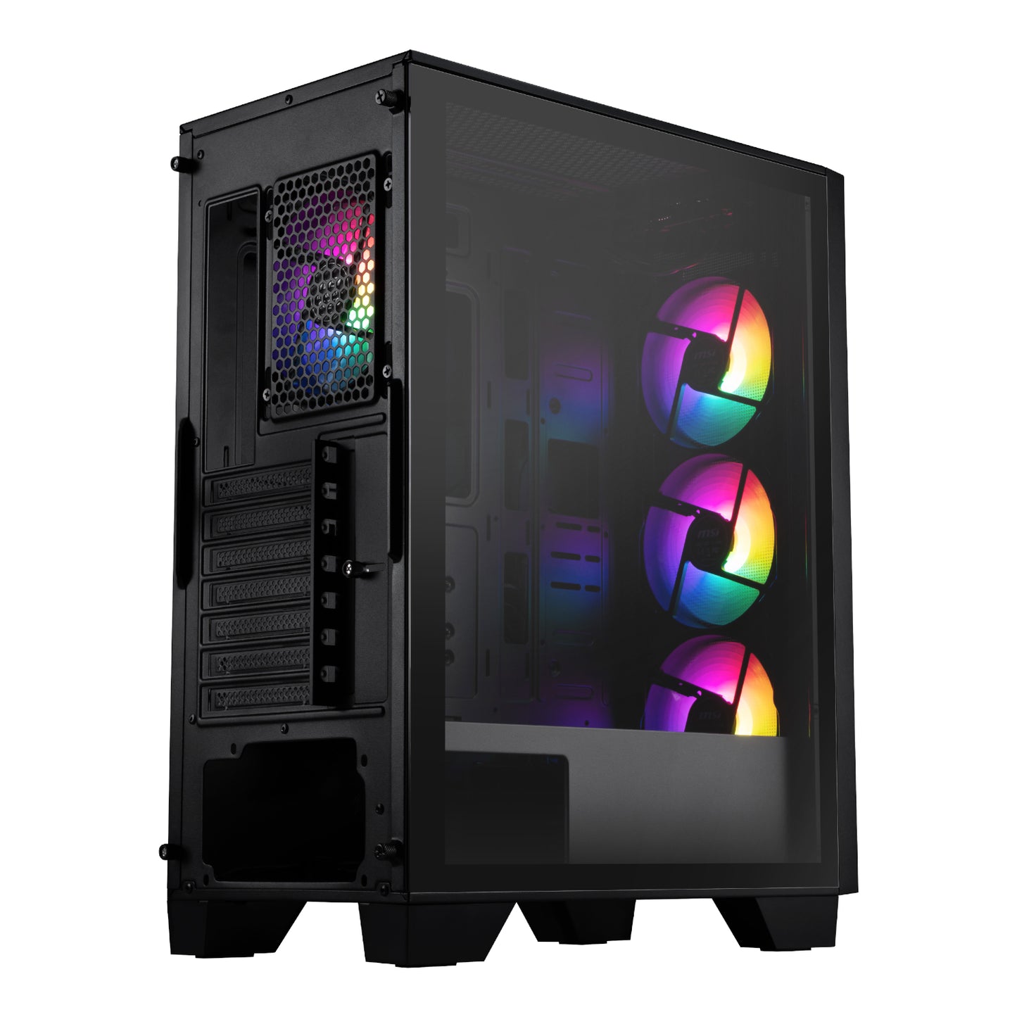 MSI MAG FORGE 130A Airflow ATX Gaming Chassis - Black - alternate product view 5