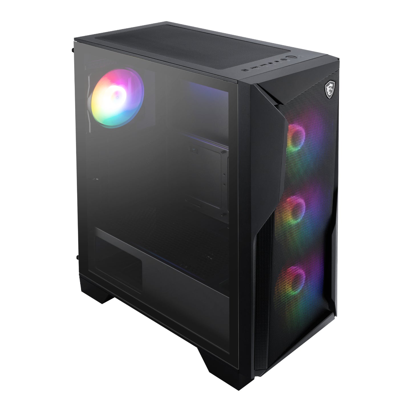 MSI MAG FORGE 130A Airflow ATX Gaming Chassis - Black - alternate product view 3