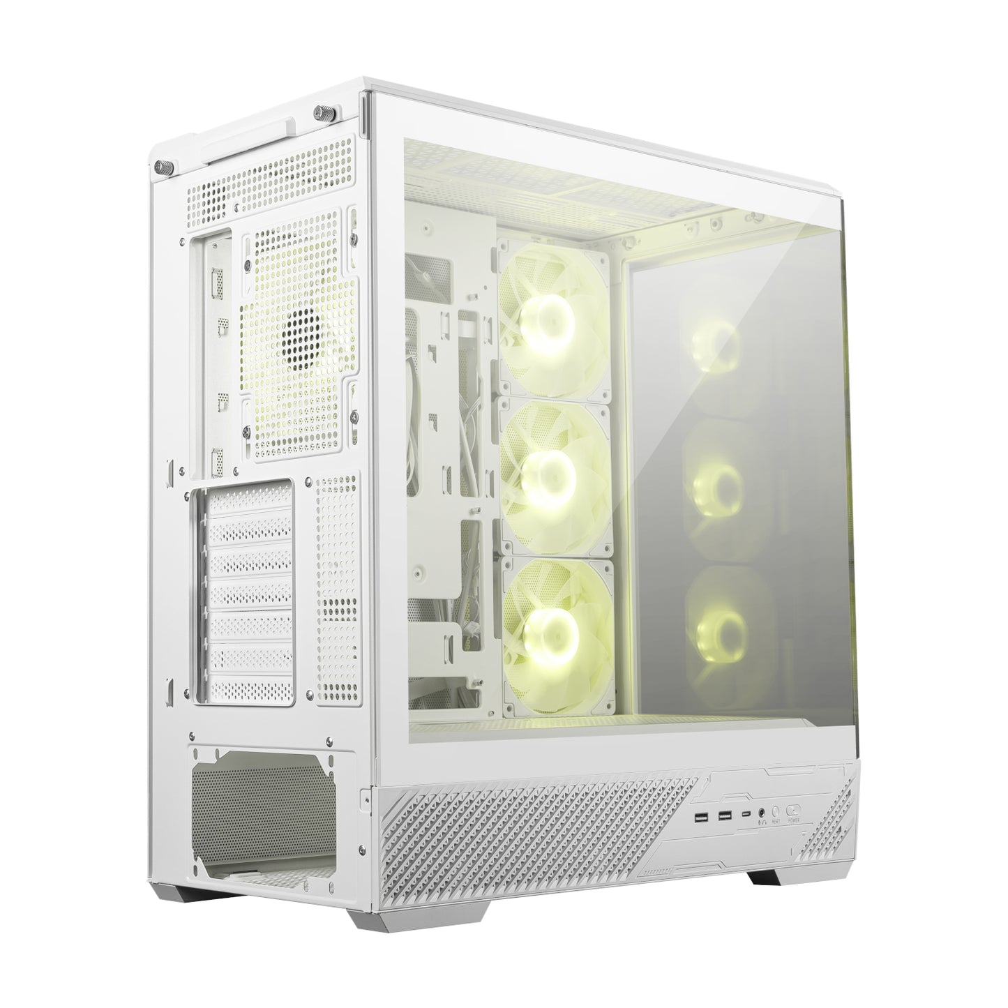MSI MAG PANO 130R PZ ATX Gaming Chassis - White - alternate product view 3