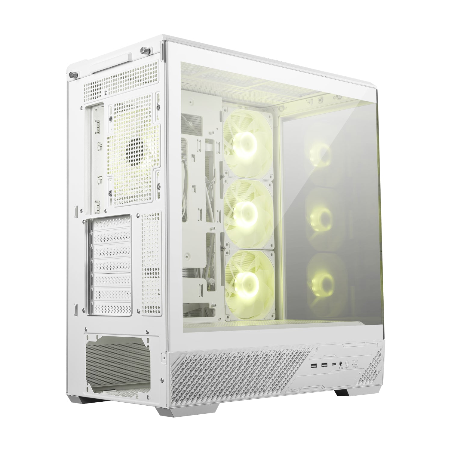 MSI MAG PANO 130R PZ ATX Gaming Chassis - White - alternate product view 3