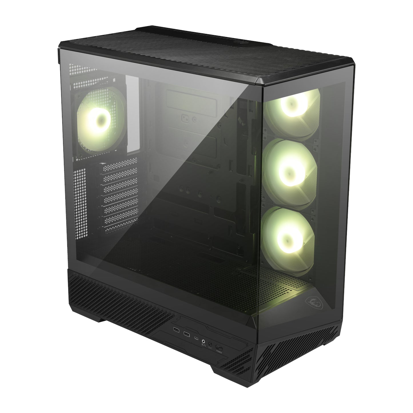 MSI MAG PANO 130R PZ ATX Gaming Chassis - Black - alternate product view 4
