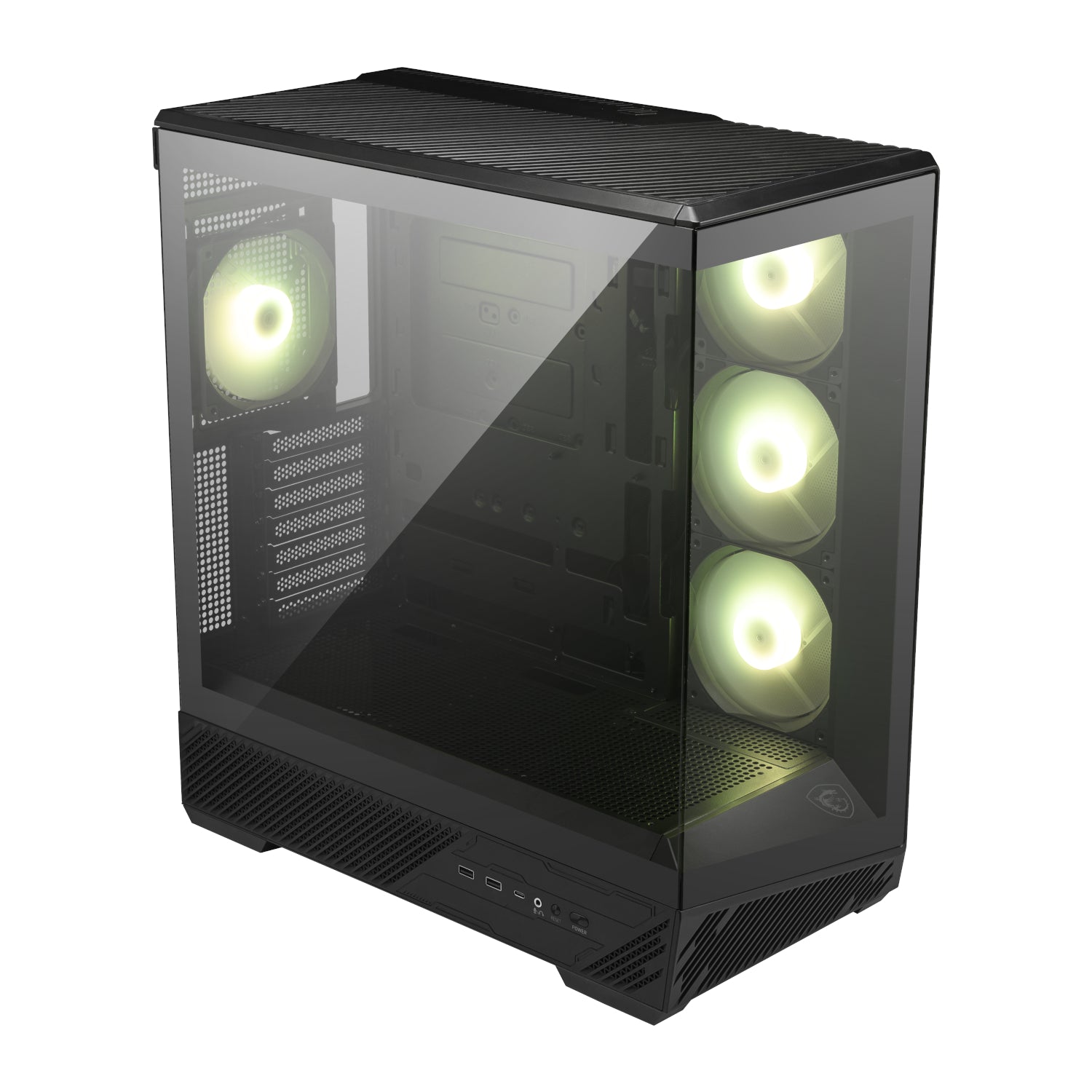 MSI MAG PANO 130R PZ ATX Gaming Chassis - Black - alternate product view 4