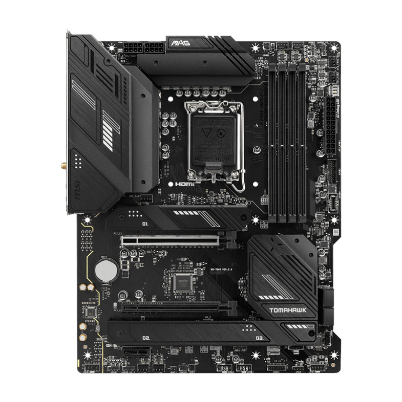 MSI MAG B760 TOMAHAWK WIFI DDR5 Intel LGA1700 ATX Gaming Motherboard - alternate product view 2