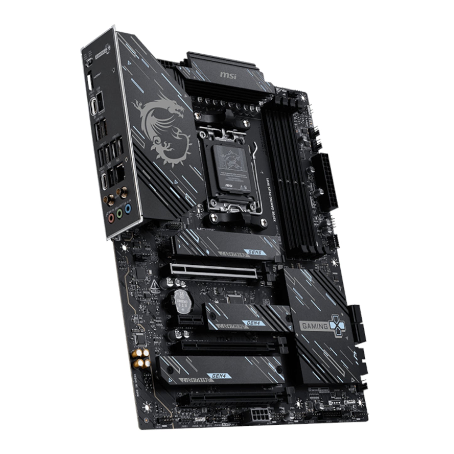 MSI X870E Gaming Plus WIFI AM5 ATX Gaming Motherboard - alternate product view 4