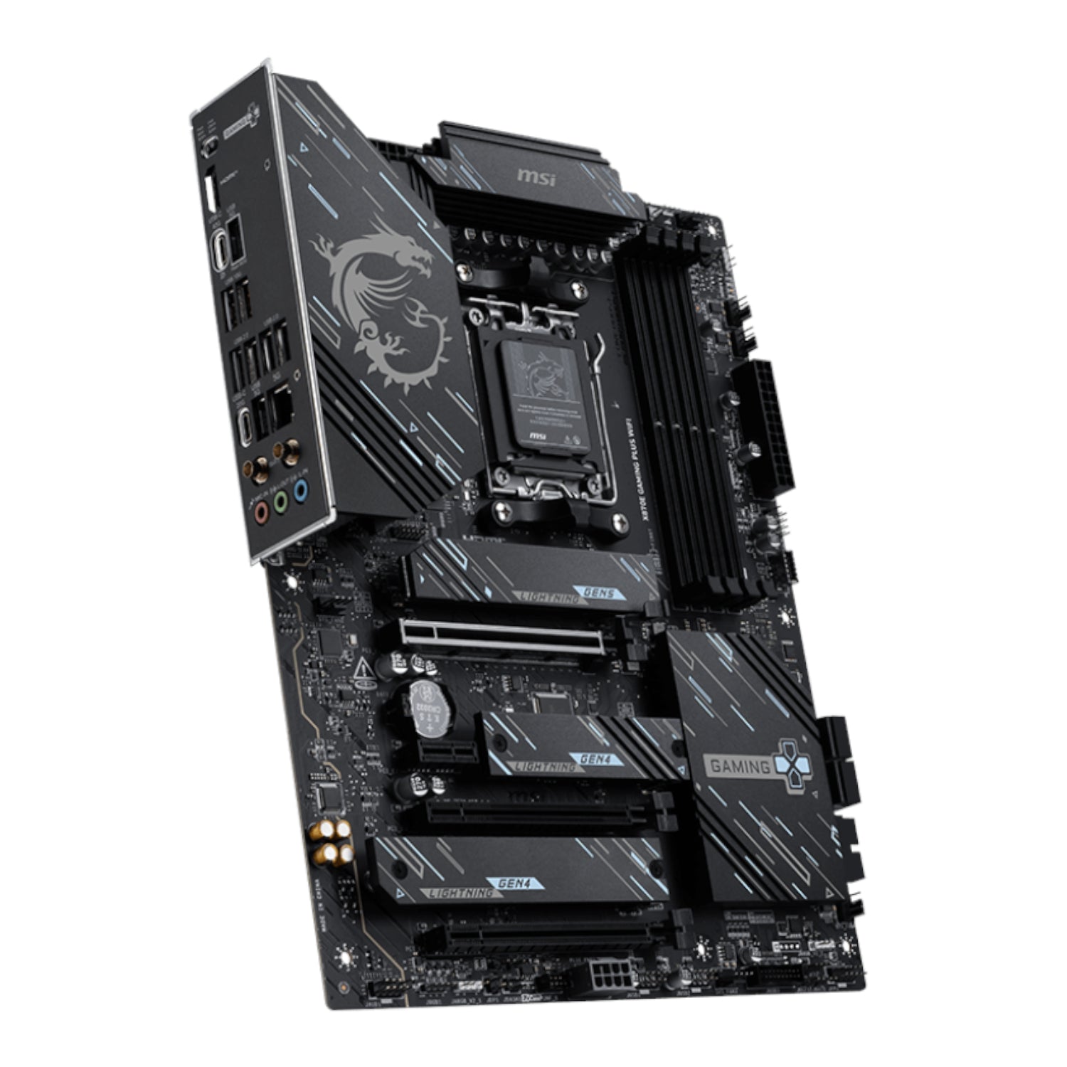 MSI X870E Gaming Plus WIFI AM5 ATX Gaming Motherboard - alternate product view 4