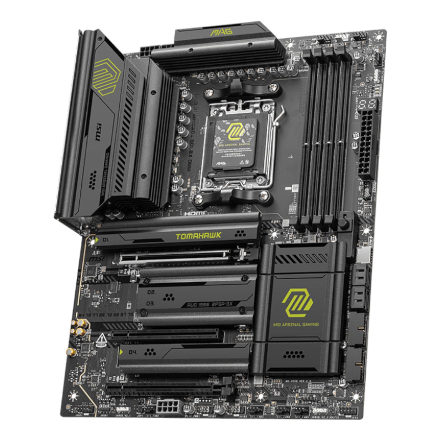 MSI MAG X870E TOMAHAWK WIFI AM5 ATX DDR5 Gaming Motherboard - alternate product view 4