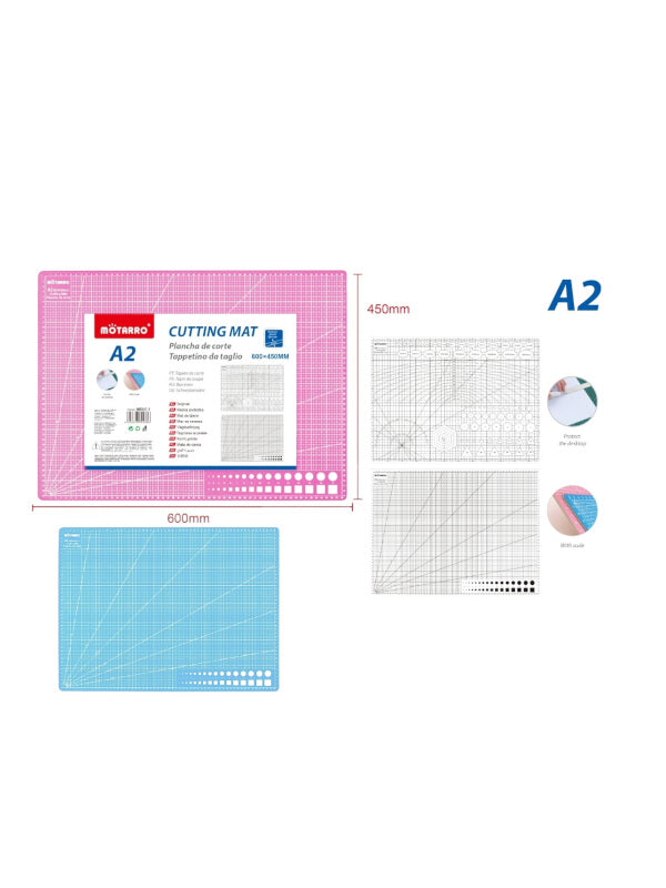 Motarro Cutting MAT - PINK - A2 - 600x450 Mm (ME047 - 1)