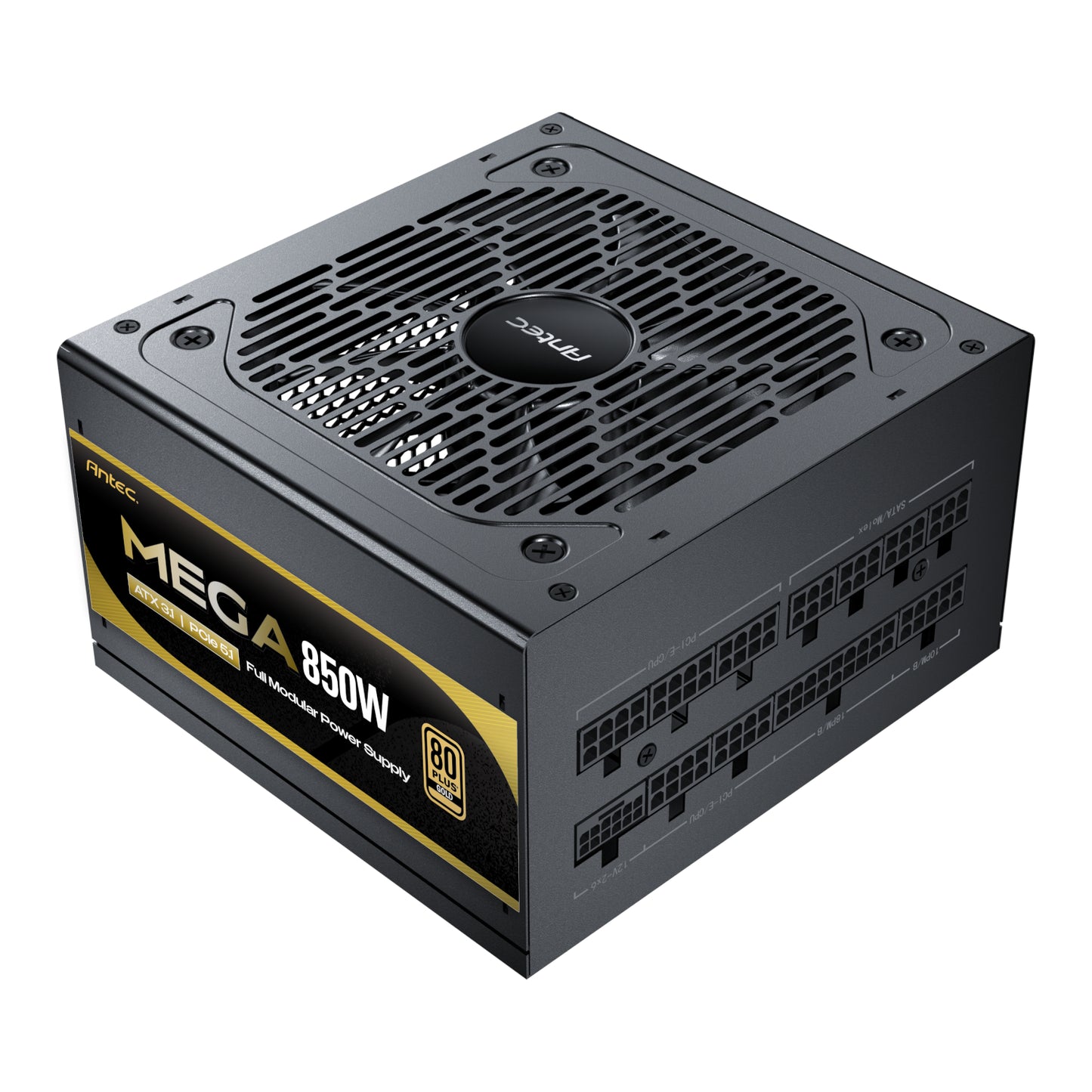 Antec MEGA 850W 80 PLUS Gold ATX3.1 PCIE 5.1 Fully Modular Power Supply - alternate product view 2
