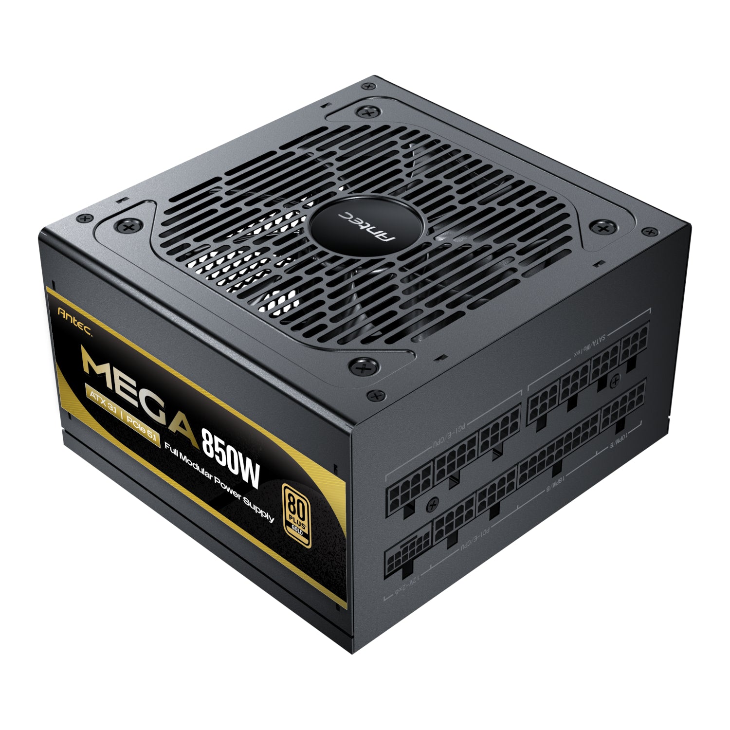 Antec MEGA 850W 80 PLUS Gold ATX3.1 PCIE 5.1 Fully Modular Power Supply - alternate product view 2