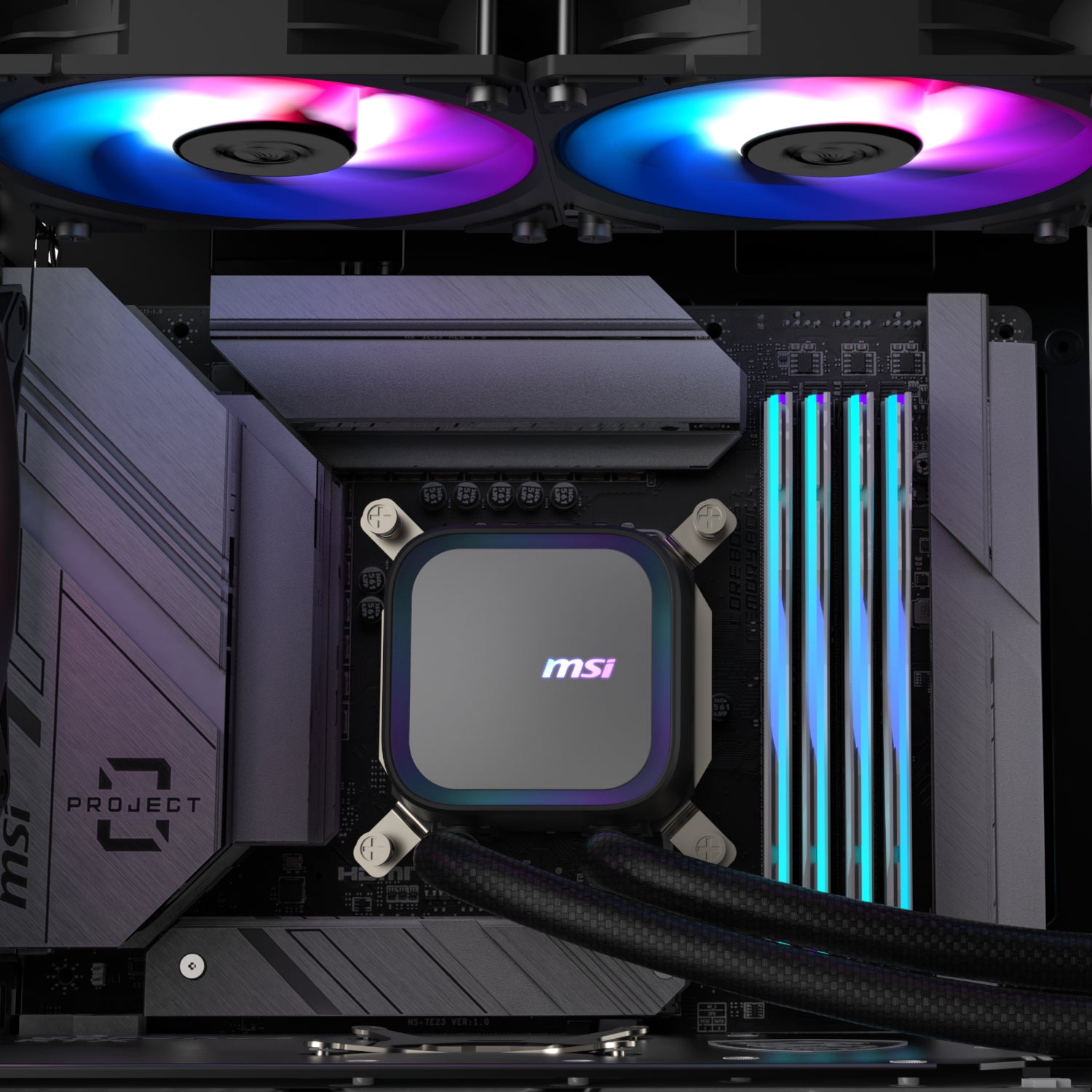 MSI MAG Coreliquid A13 240 AIO Liquid CPU Cooler - Black - alternate product view 4