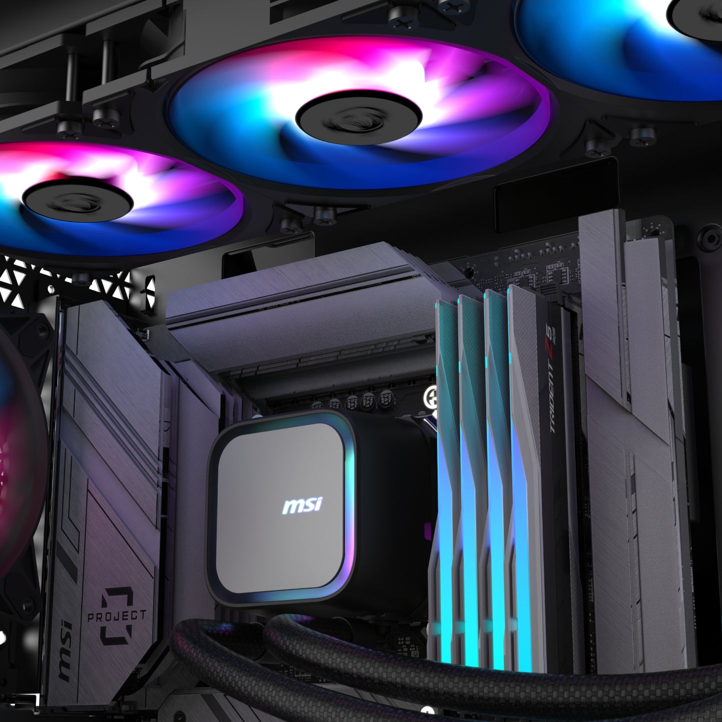 MSI MAG Coreliquid A13 360 AIO Liquid CPU Cooler - Black - alternate product view 5
