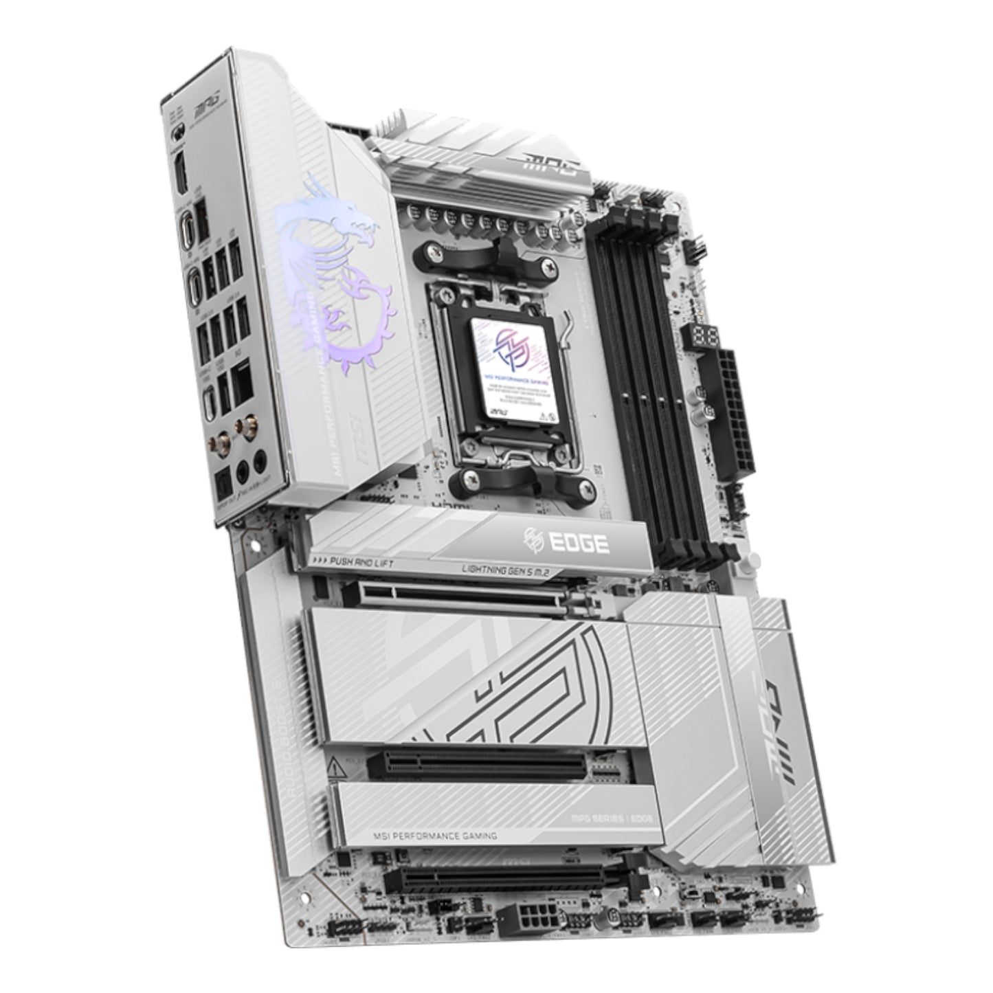 MSI MPG X870E EDGE TI WIFI AM5 ATX DDR5 Gaming Motherboard - alternate product view 3