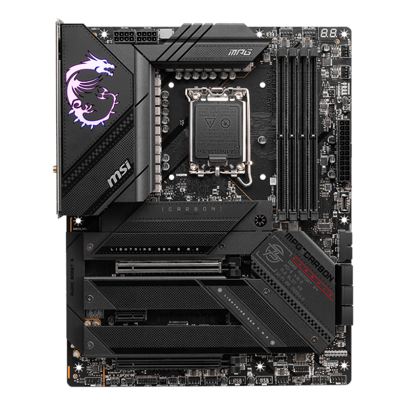 MSI MPG Z790 CARBON WIFI DDR5 LGA1700 ATX Gaming Motherboard - alternate product view 2