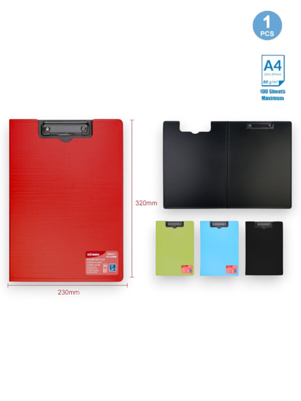 Motarro Clipboard - RED - 23x31.5 Cm (MQ003 - 1)