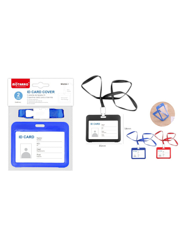 Motarro ID CARD - BLUE - 54x85 Mm - 2-Piece (MQ064 - 1)