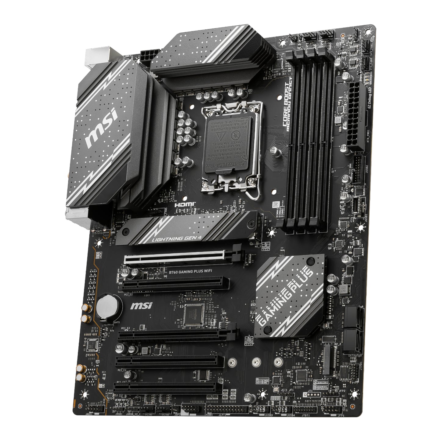 MSI B760 GAMING PLUS WIFI DDR5 LGA1700 ATX Motherboard - alternate product view 3