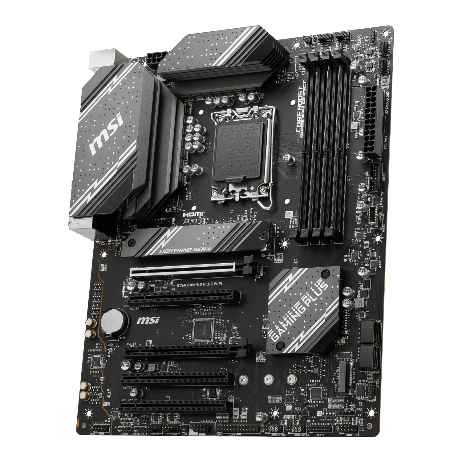 MSI B760 GAMING PLUS WIFI DDR5 LGA1700 ATX Motherboard - alternate product view 3