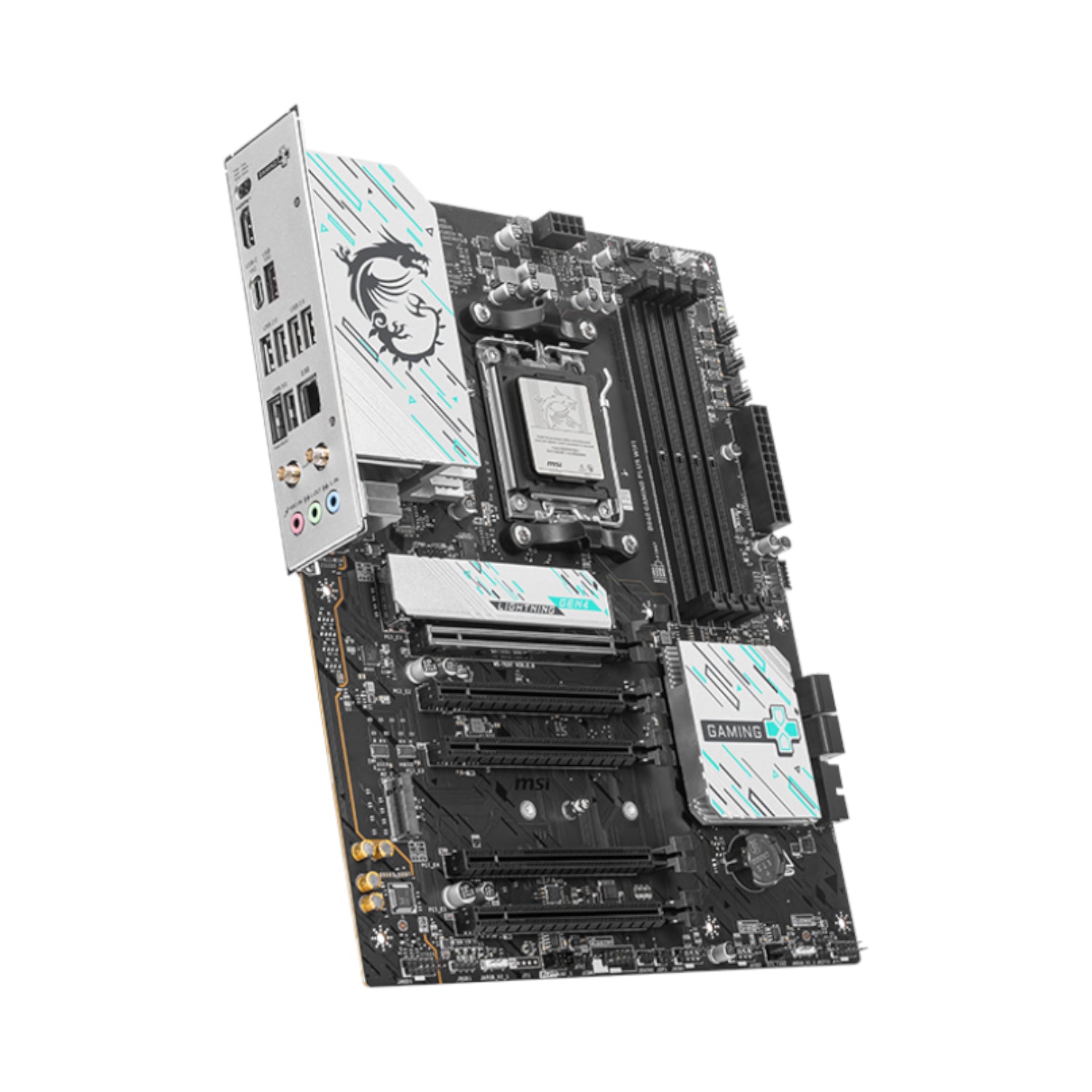MSI B840 GAMING PLUS WIFI AM5 ATX Gaming Motherboard - alternate product view 4