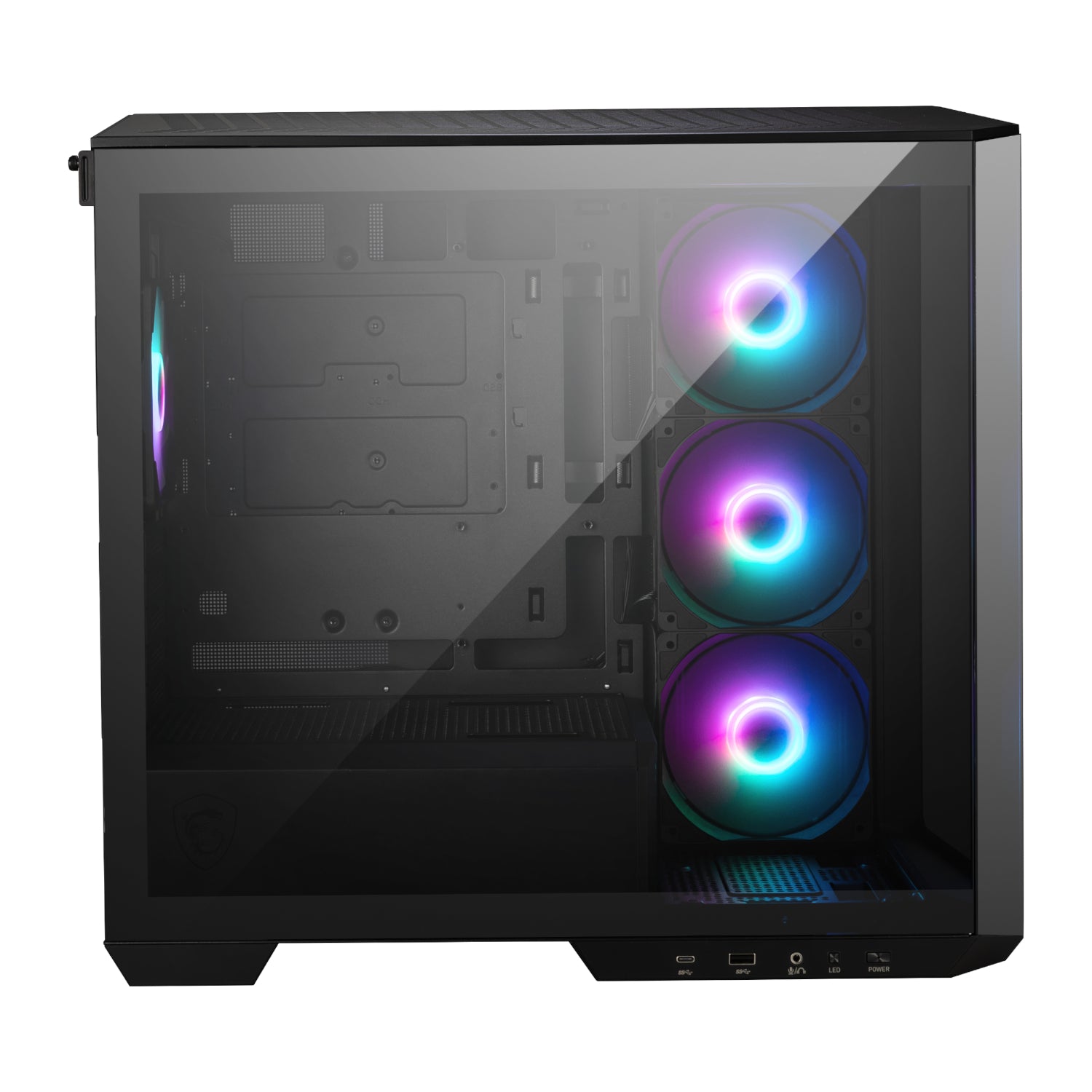 MSI MAG PANO M100R PZ M-ATX ARGB Gaming Chassis - Black - alternate product view 4