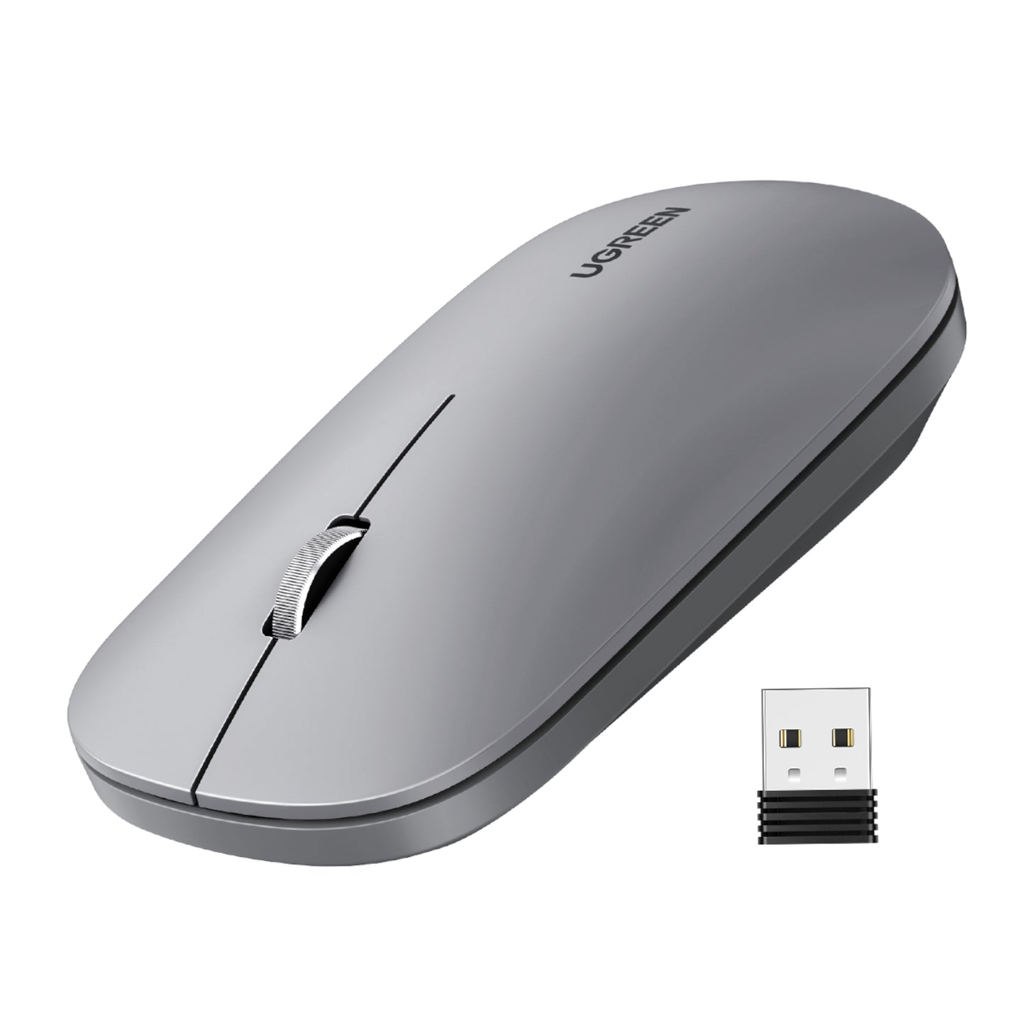 Ugreen Portable 2.4GHz Wireless Mouse - Grey