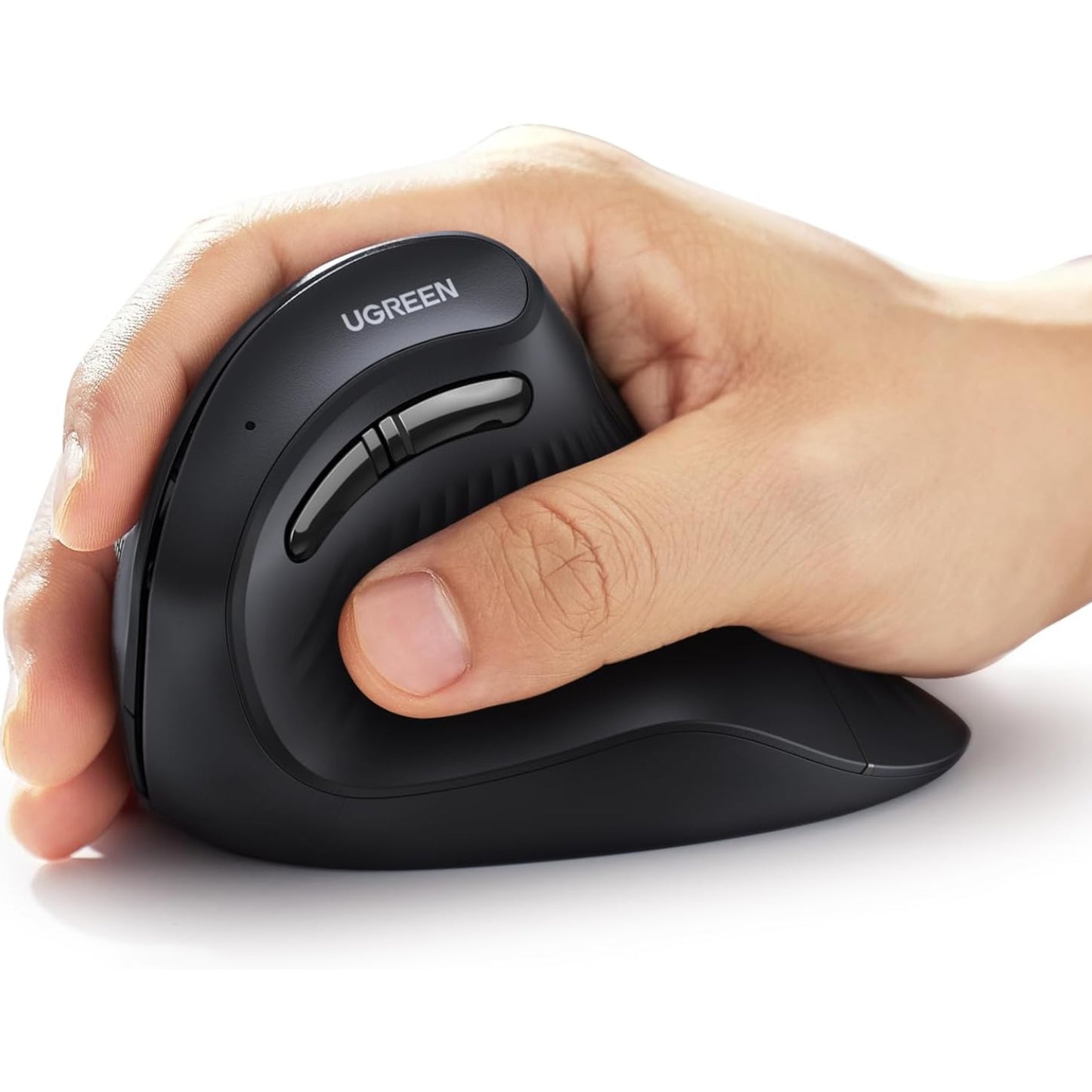 Ugreen Multi-Mode Vertical Mouse Bluetooth and 2.4G Wireless–Black - alternate product view 2