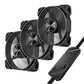 Antec NOVA 120 PWM Fan 3 Pack with Speed Controller - Black - alternate product view 7
