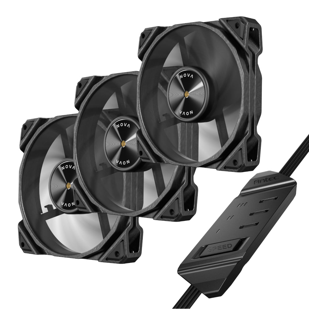 Antec NOVA 120 PWM Fan 3 Pack with Speed Controller - Black - alternate product view 7