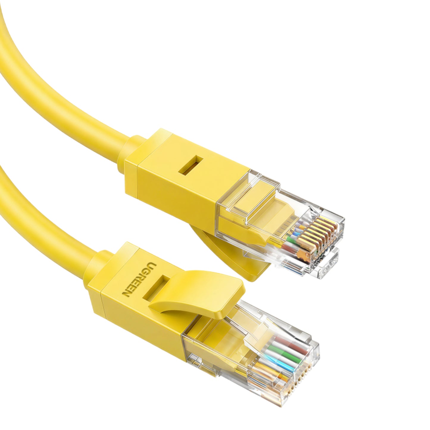 Ugreen RJ45 CAT6 2m LAN Network Cable – (1Gbps, 250MHz) – Yellow